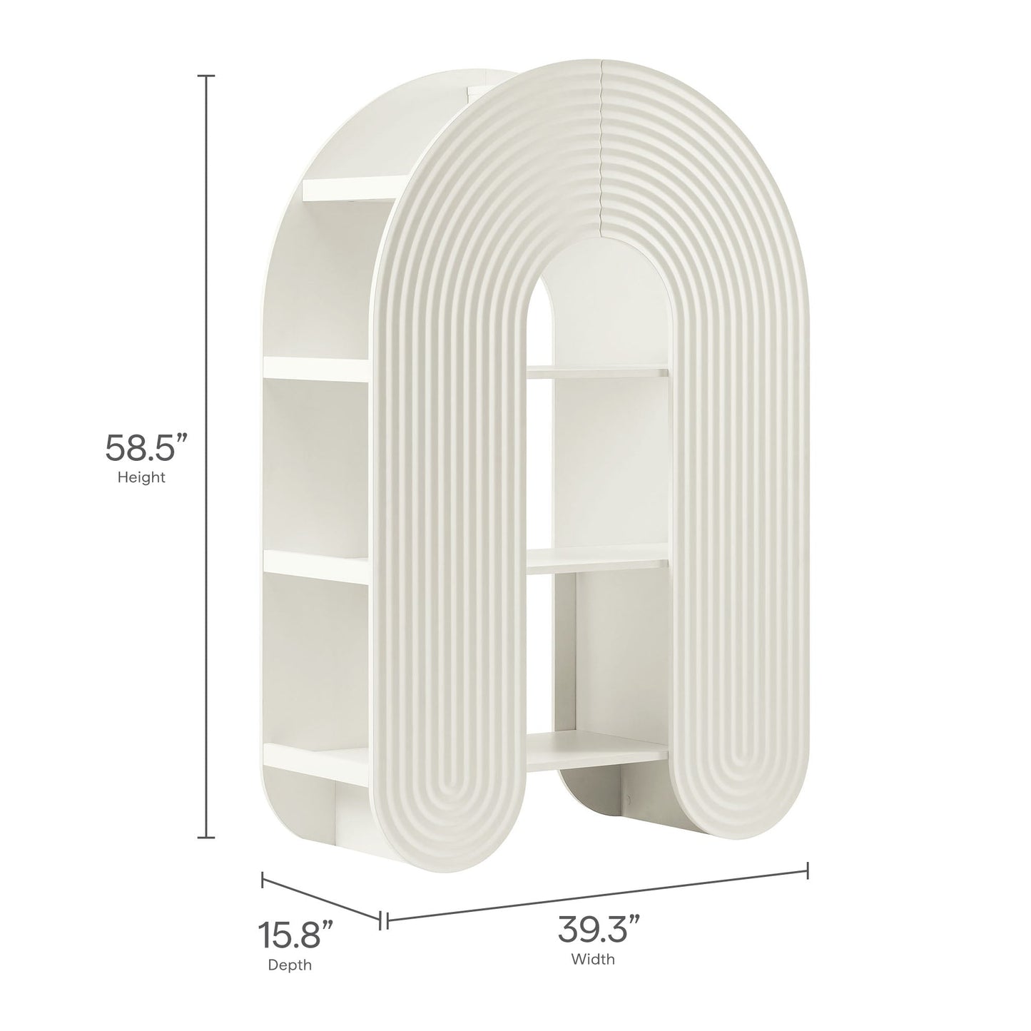 Daydream 58" Arched Bookshelf by Modway