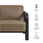 Sereno Vegan Leather Accent Chair by Modway