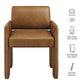 Daven Vegan Leather Dining Armchair by Modway