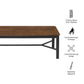 Ashlan 110" Rectangle Dining Table by Modway