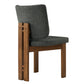 Alba Armless Upholstered Dining Chairs Set of 2
