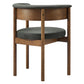 Clea Curved Upholstered Dining Chairs Set of 2