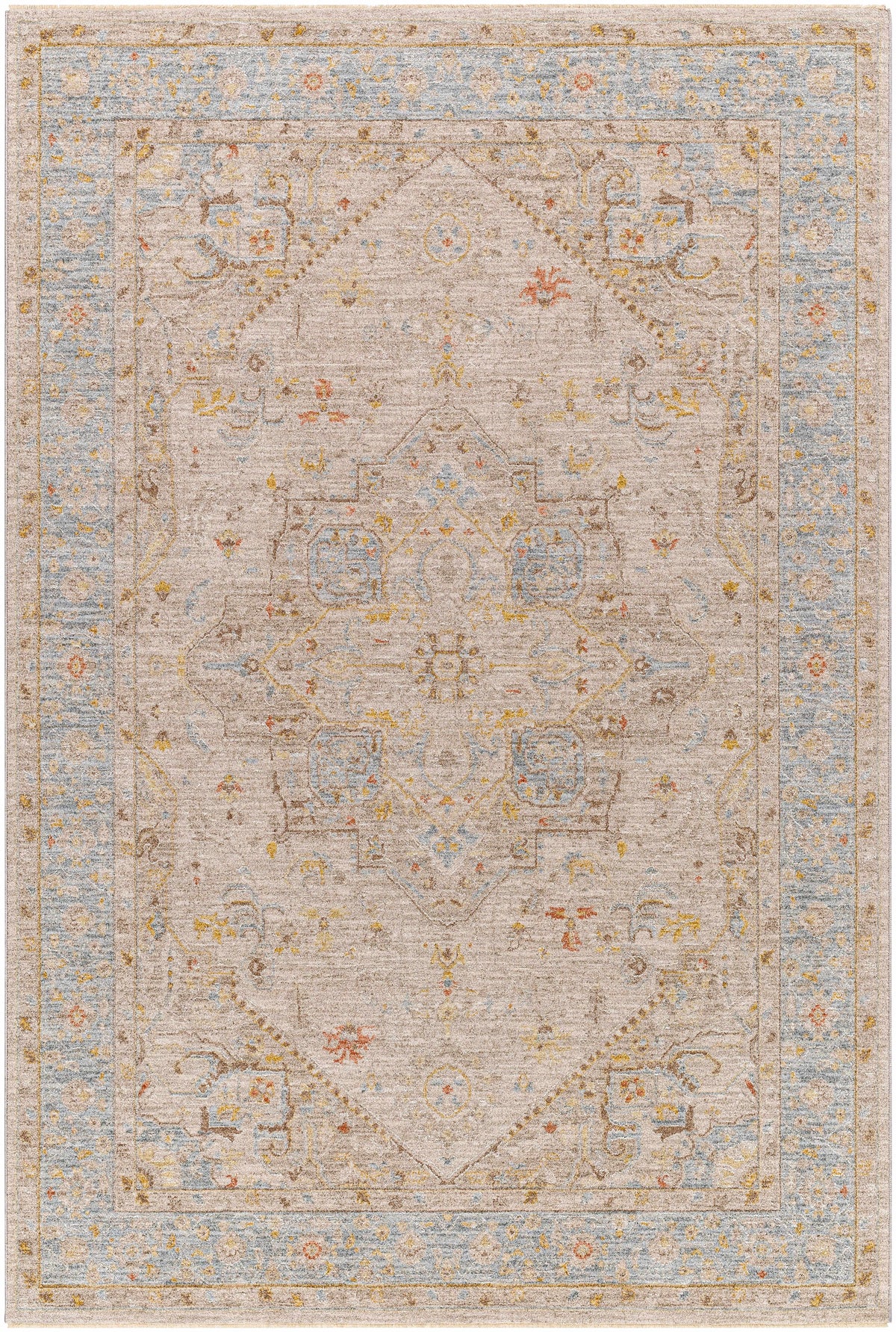 Ehan Cream Thick Luxe Oushak Rug