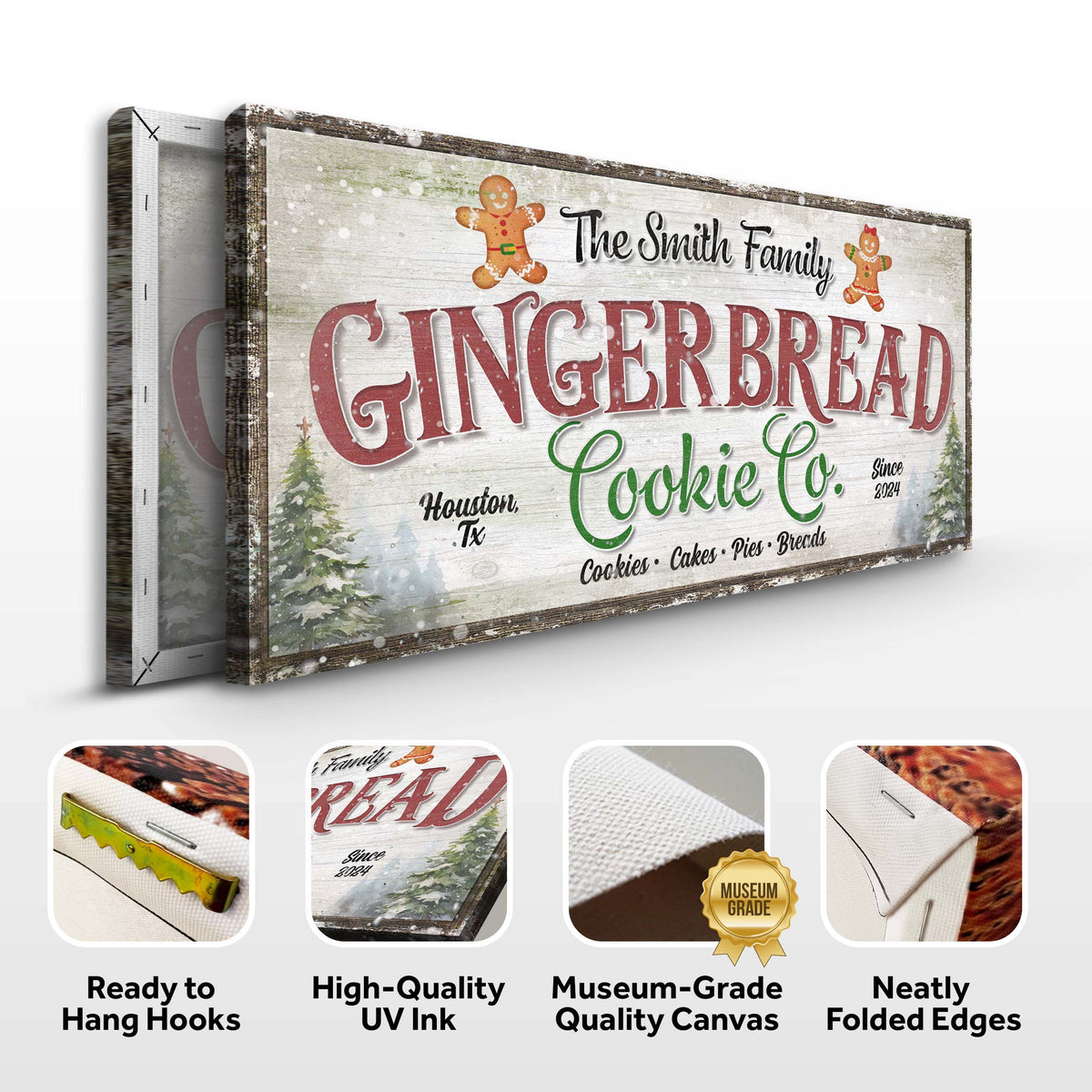 Family Gingerbread Bakery Christmas Sign III - view 6