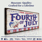 4th of July Personalized Welcome Sign