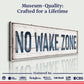 No Wake Zone Sign XVIII