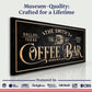 Personalized Coffee Bar Sign II