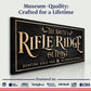 Personalized Rifle Ridge Outpost Family Sign