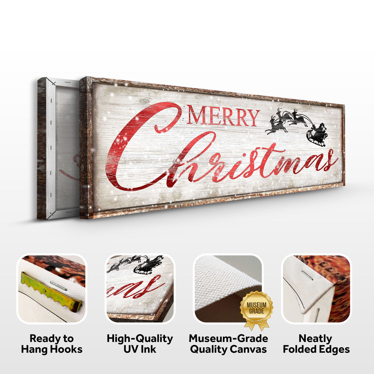Vintage Merry Christmas Sign - view 6
