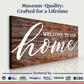 Welcome To Our Home Sign V