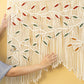 Ethereal Macrame Leaf Curtain Wall Hanging