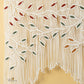 Ethereal Macrame Leaf Curtain Wall Hanging