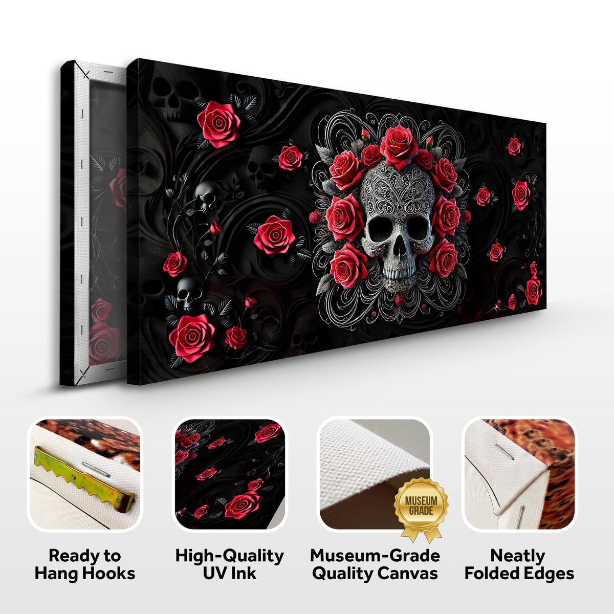3D Vintage Skull Wall Art II