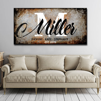 Family Last Name Sign