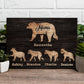 Mother's Day Sign Mother Bear and Cubs