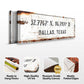 Home Coordinates Rustic Sign
