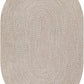 Cream Braided Faux Jute Outdoor Rug