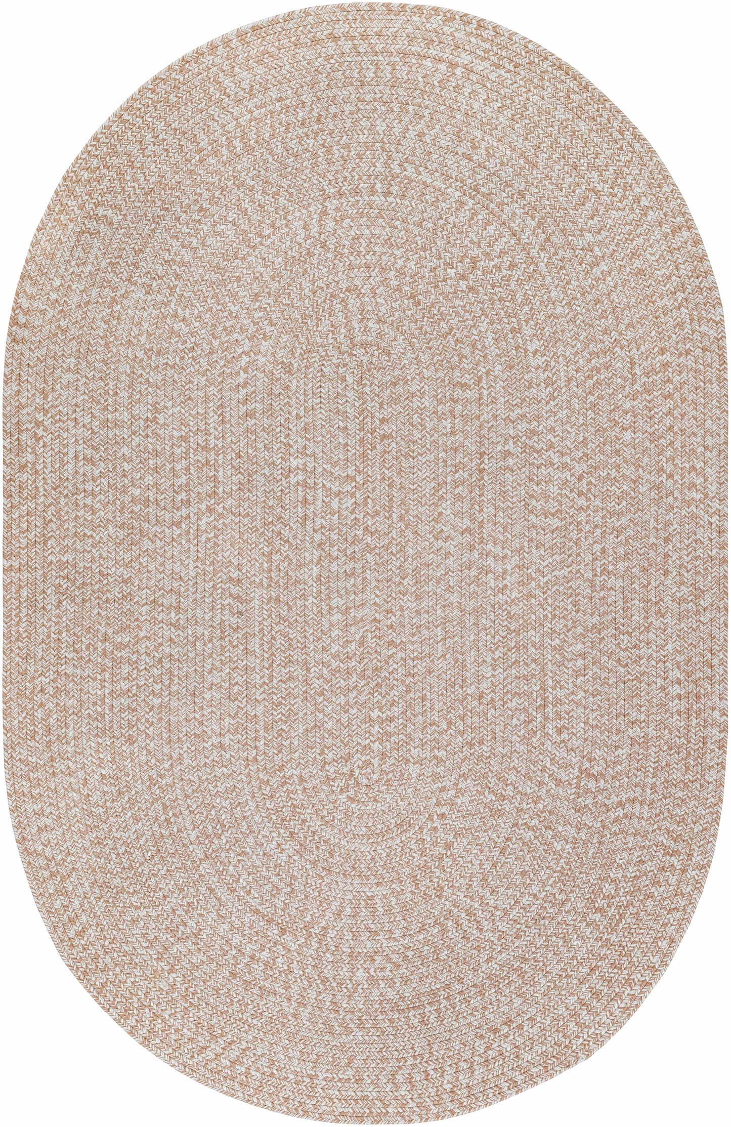 Cream Braided Faux Jute Outdoor Rug
