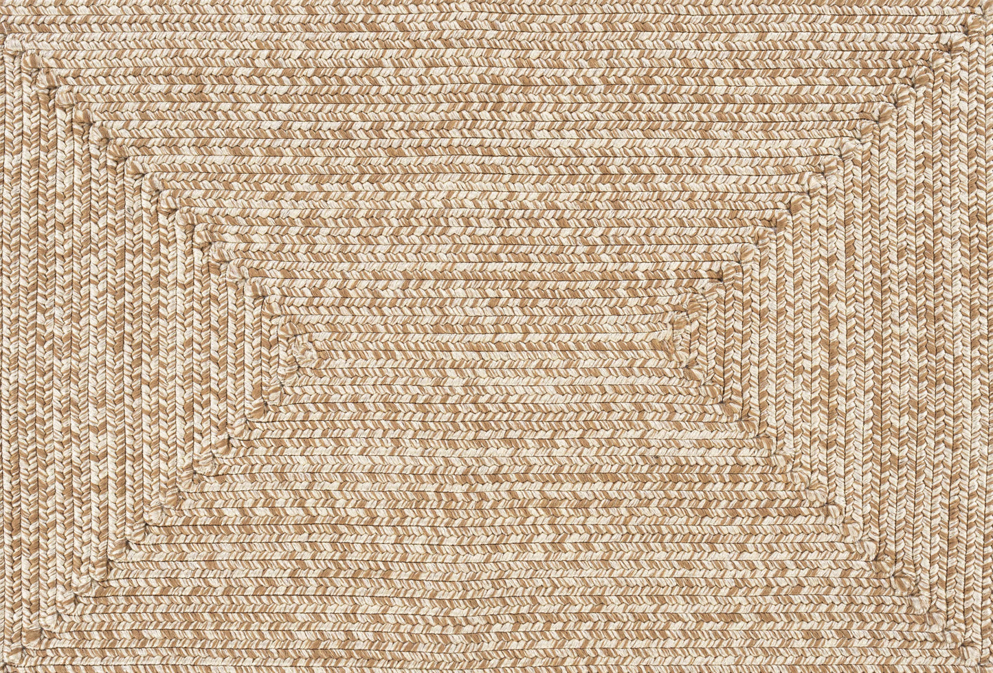 Cream Braided Faux Jute Outdoor Rug