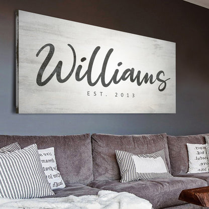 Family Name Sign IV