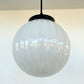 Authentic MID CENTURY 1960's Milk Glass PENDANT Light