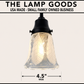 Frosted Leaf Embossed Clear Pendant Light