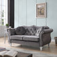 Cozy Transitional Flared Arm Loveseat
