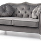 Cozy Transitional Flared Arm Loveseat