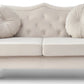 Elegant Flared Arm Loveseat