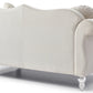 Elegant Flared Arm Loveseat