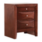 Sleek Cherry Nightstand With Storage
