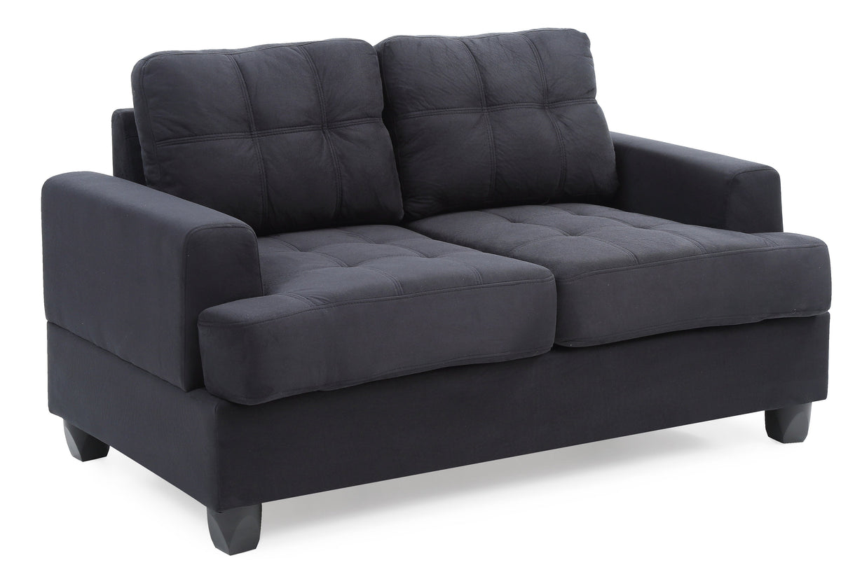 Cozy Transitional Loveseat For Two