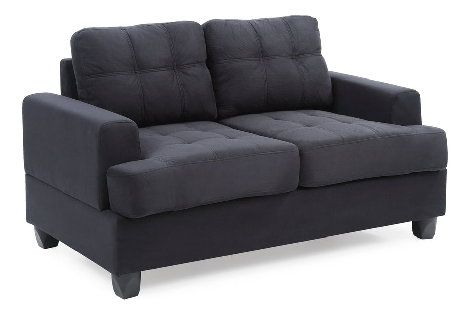 Cozy Transitional Loveseat For Two