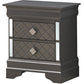 Chic Metallic Nightstand