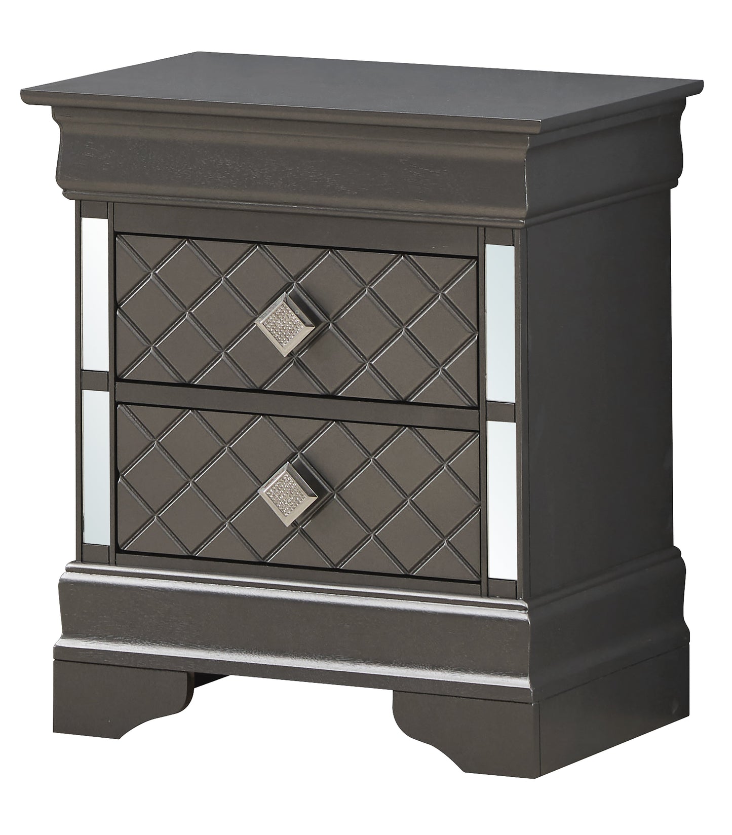 Chic Metallic Nightstand