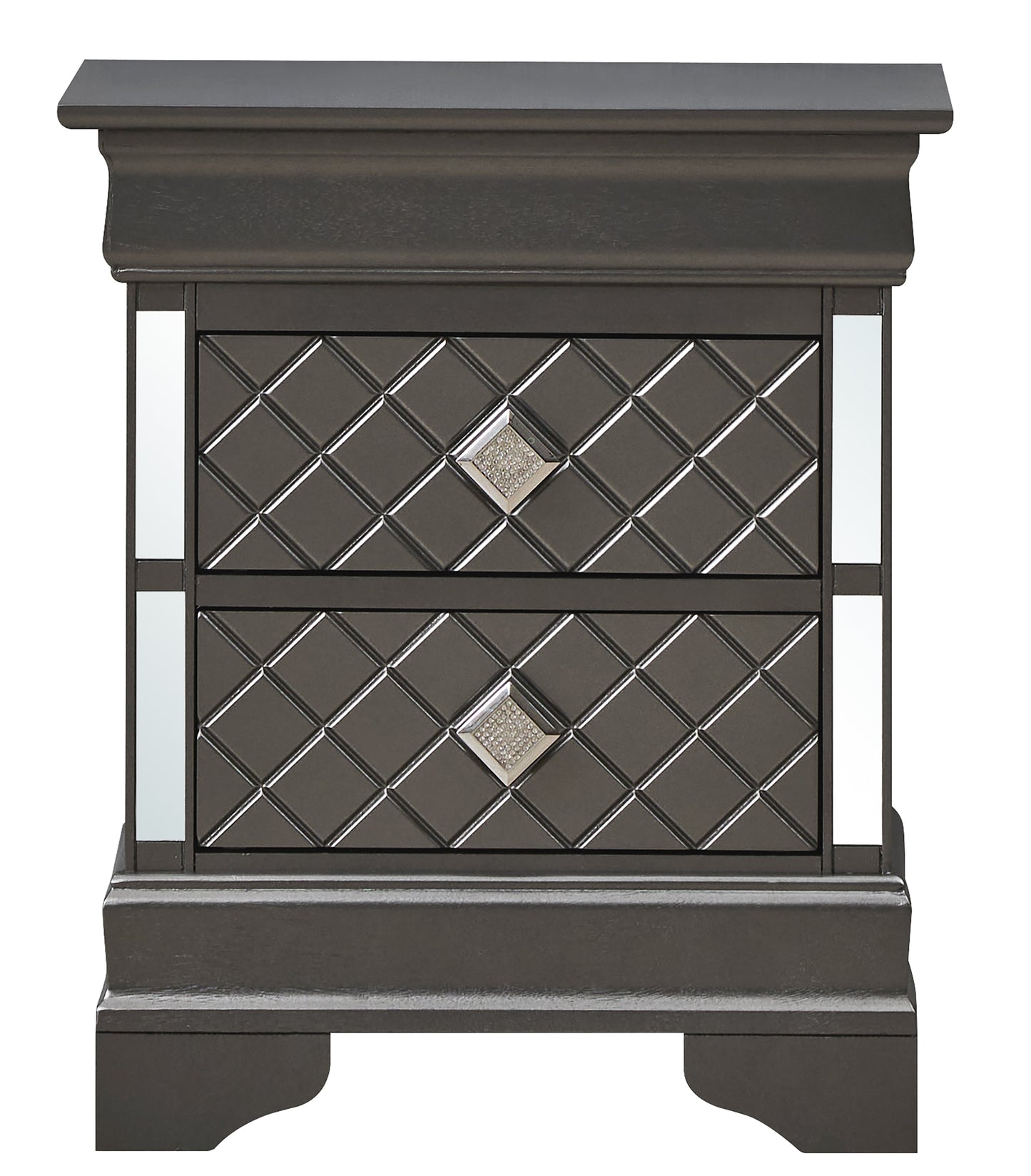 Chic Metallic Nightstand