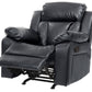 Elegant Padded Arm Recliner