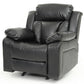 Elegant Padded Arm Recliner
