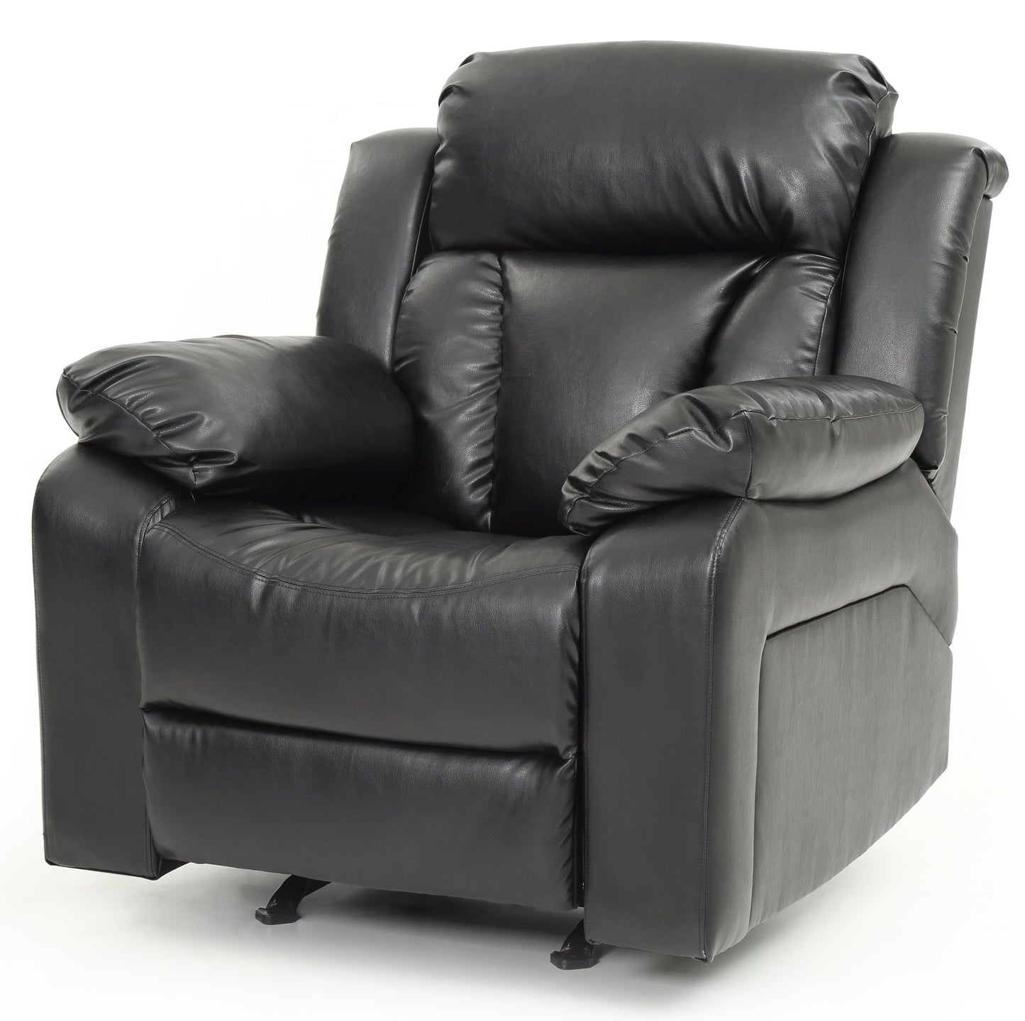 Elegant Padded Arm Recliner