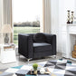 Sleek Modern Sloped Armchair