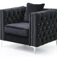 Sleek Contemporary Track Arm Chair
