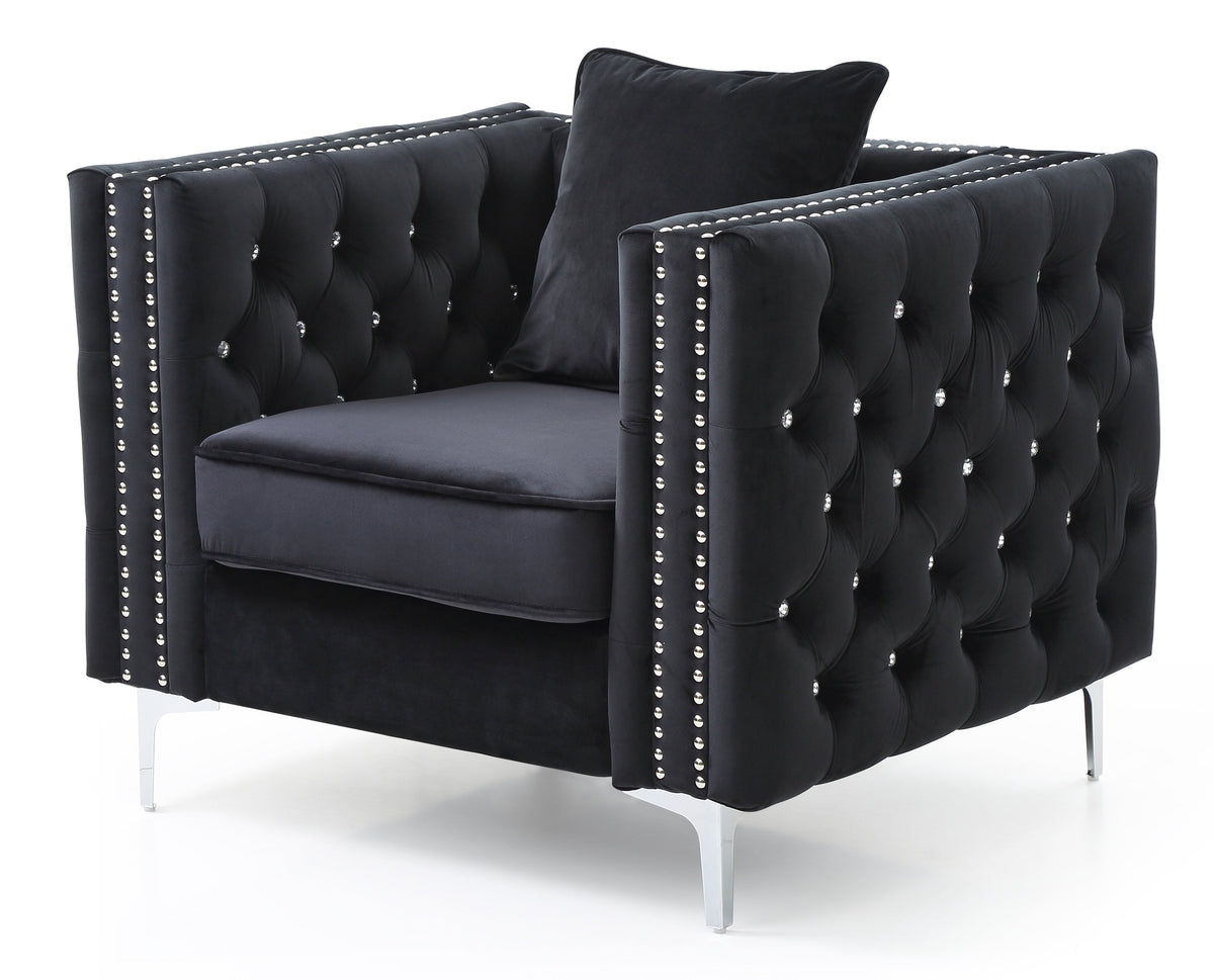 Sleek Contemporary Track Arm Chair