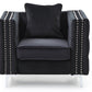 Sleek Contemporary Track Arm Chair