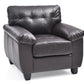 Contemporary Padded Chair In Cappuccino