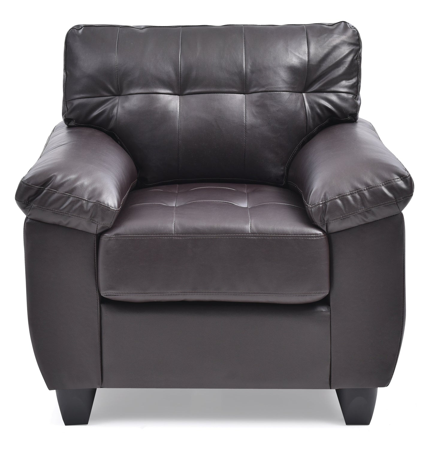 Contemporary Padded Chair In Cappuccino