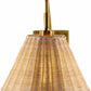 Gabas Gold Iron Rattan Wall Sconces