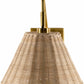 Gabas Gold Iron Rattan Wall Sconces