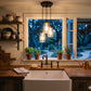 Mason Jar CHANDELIER Pendant Light Trio