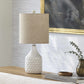 Gulmarrad Textured Ivory Ceramic Table Lamp