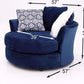 Groovy - Navy - 2pc Sofa & Love seat Collection
